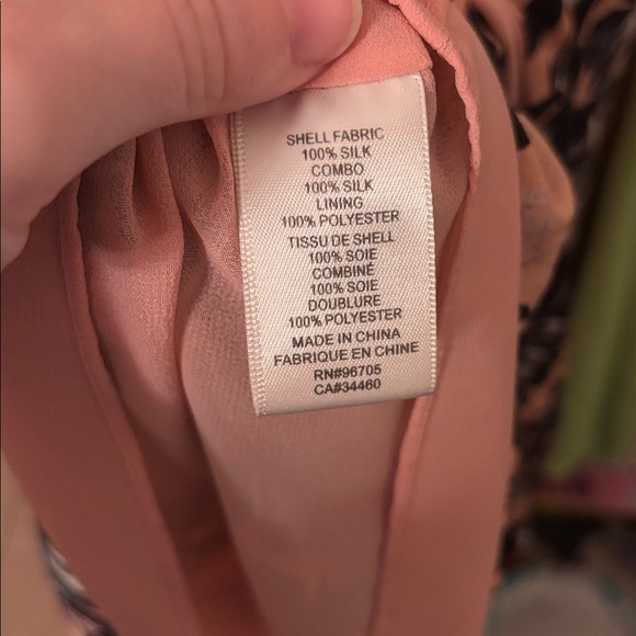 Rebecca Taylor Black and Pink Floral Sleeveless Silk Peplum Blouse - Picture 7 of 7